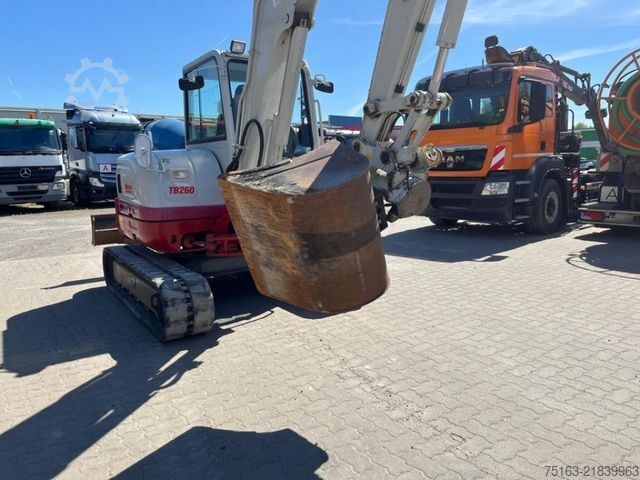 Mini excavator TAKEUCHI TB 260 Minibagger Powertilt+Löffel nur 1957h