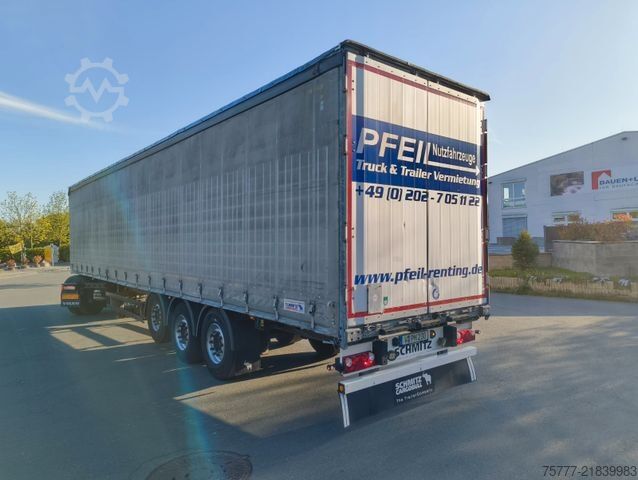 Open semitrailer with tarp SCHMITZ CARGOBULL SCS 24- Lift- Anti Vandalismus- Edscha- Portal