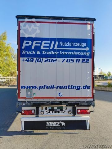 Open semitrailer with tarp SCHMITZ CARGOBULL SCS 24- Lift- Anti Vandalismus- Edscha- Portal