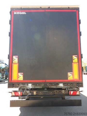 Open semitrailer KÖGEL SN 24 FastSlider/Lift/LASI Getränke/Edscha/ALCOA