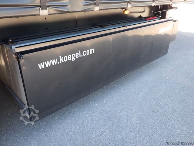 Open semitrailer KÖGEL SN 24 FastSlider/Lift/LASI Getränke/Edscha/ALCOA