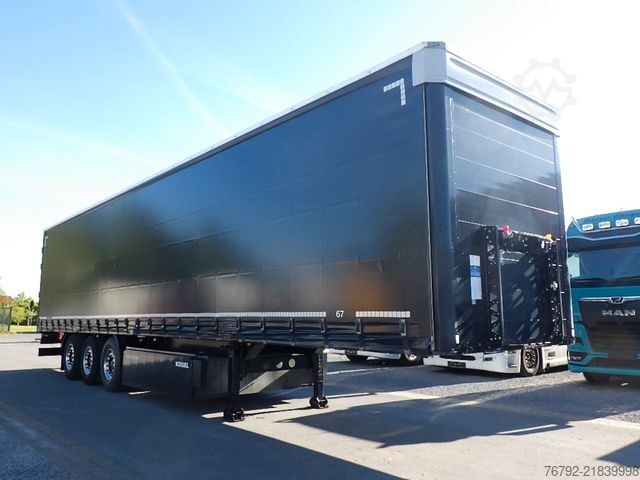 Open semitrailer with tarp KÖGEL SN 24 FastSlider/Lift/LASI Getränke/Edscha/ALCOA