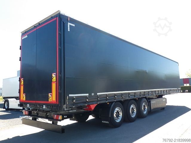 Open semitrailer with tarp KÖGEL SN 24 FastSlider/Lift/LASI Getränke/Edscha/ALCOA