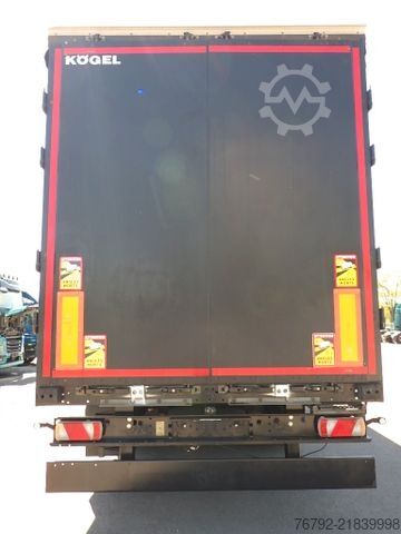 Open semitrailer with tarp KÖGEL SN 24 FastSlider/Lift/LASI Getränke/Edscha/ALCOA