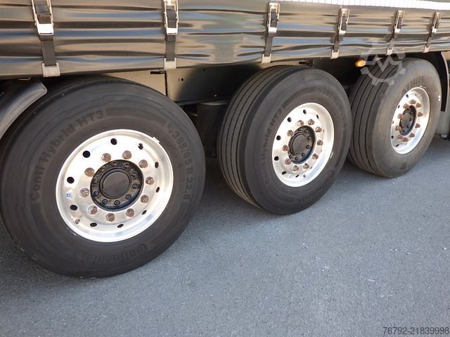 Open semitrailer with tarp KÖGEL SN 24 FastSlider/Lift/LASI Getränke/Edscha/ALCOA