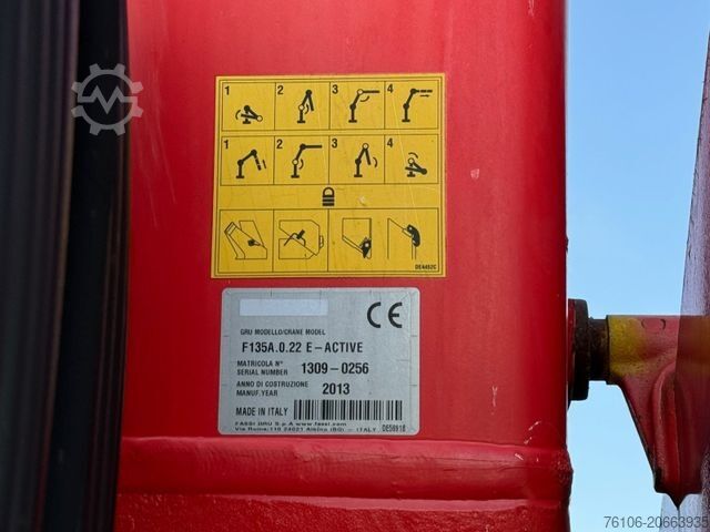 Truck mounted crane MERCEDES-BENZ Axor 2633 Kipper mit Kran Fassi F135