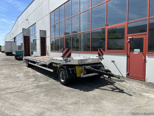 Low loader trailer Möslein T 2 Schwebheim Neuer 2 Achs Tieflader- Anhänger, Verbreiterung