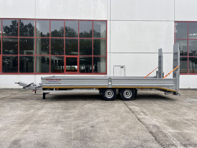Low loader trailer Möslein TTT 11- 7,28 Neuer Tandemtieflader, 7,28 m Ladefläche