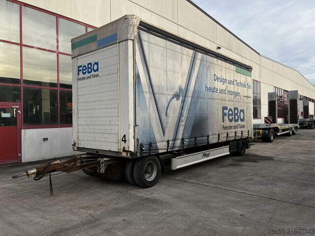 Open trailer with tarp Fliegl ZPS180 2 Achs Jumbo-Planenanhänger