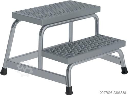 Work platform with 2 steps, single-sided access - 1 unit Günzburger 