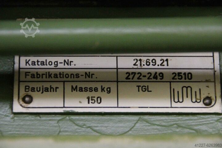 Rundschleifmaschine Bürste WMW Heckert Spitzenabstand 420 mm