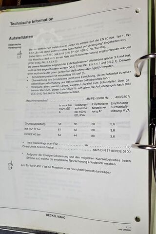 Universal-Bearbeitungszentrum Deckel Maho DMC 60 U hi-dyn