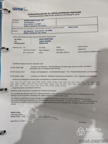 SEPRO Success 11C (2023) Linearer kartesischer Roboter, 1500mm SEPRO Success 11C