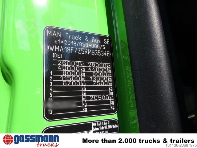 Abrollkipper MAN TGS 26.520 6x2-2 BL, Liftachse