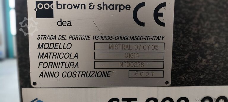 Coordinate measuring machine Brown & Sharpe Mistral 775