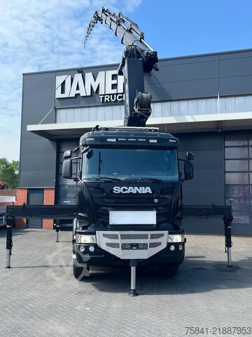 Crane truck Scania R490 R 490 8x2 Euro 6 HMF 8520-K6 + JIB FJ2000-K6