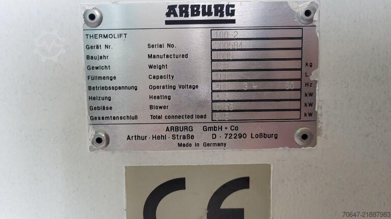 Dryer - 6 units Arburg Thermolift 100-2