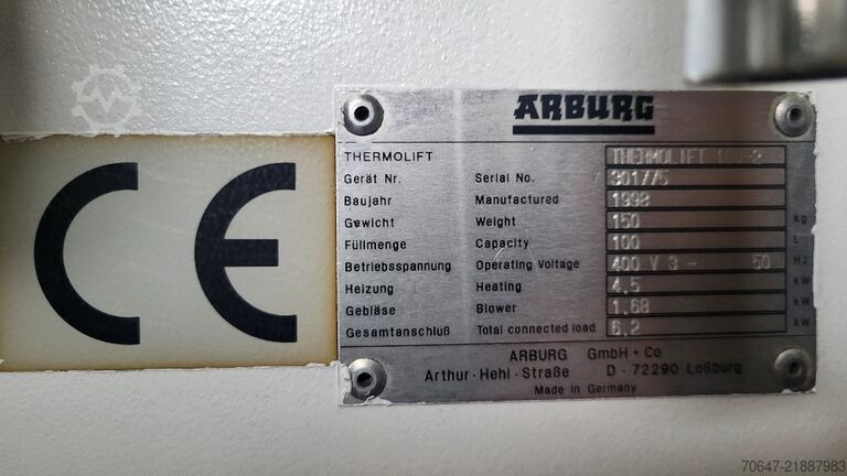 Dryer - 6 units Arburg Thermolift 100-2