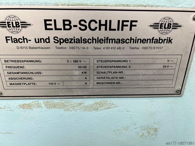 FLAT GRINDING MACHINE ELB-SCHLIFF SWDE 012 NPC-K