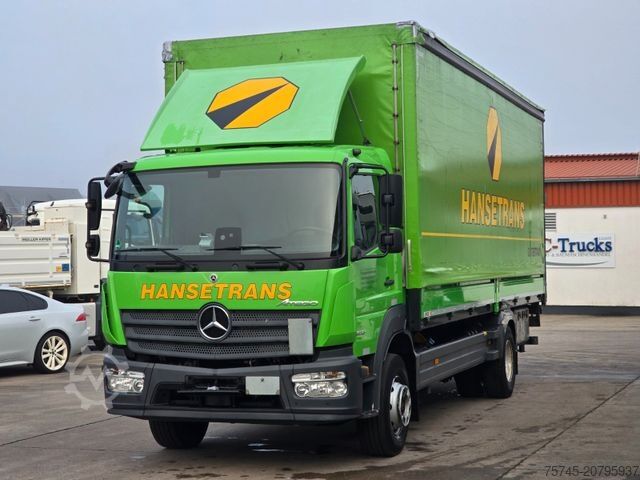 LKW mit Pritsche & Plane MERCEDES-BENZ ATEGO 1623 * ACC * 2T LBW * KLIMA * WENIG KM *