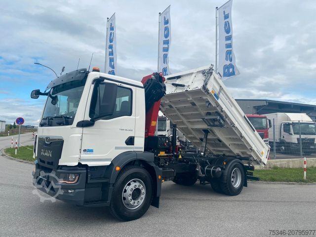 Kipper LKW MAN TGM 18.320 /4x2/BL/Meiller/Kipper/Kran/15 m/ Neu