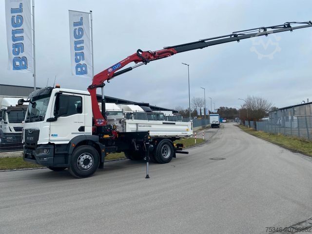 Kipper LKW MAN TGM 18.320 /4x2/BL/Meiller/Kipper/Kran/15 m/ Neu