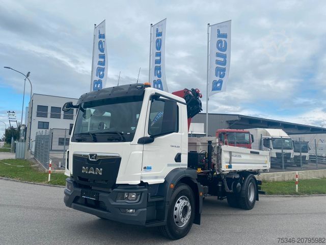 Kipper LKW MAN TGM 18.320 /4x2/BL/Meiller/Kipper/Kran/15 m/ Neu