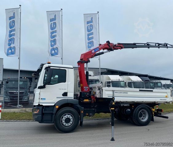 Kipper LKW MAN TGM 18.320 /4x2/BL/Meiller/Kipper/Kran/15 m/ Neu