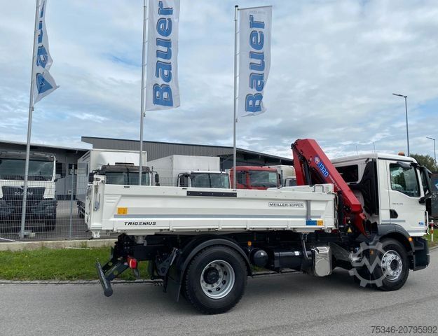Kipper LKW MAN TGM 18.320 /4x2/BL/Meiller/Kipper/Kran/15 m/ Neu