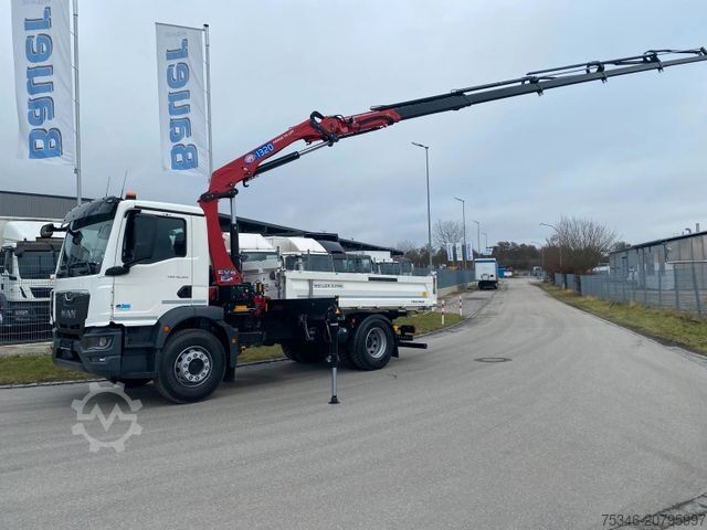 Dreiseitenkipper LKW MAN TGM 18.320 /4x2/BL/Meiller/Kipper/Kran/15 m/ Neu
