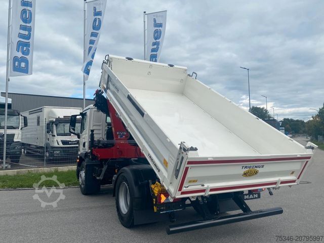 Dreiseitenkipper LKW MAN TGM 18.320 /4x2/BL/Meiller/Kipper/Kran/15 m/ Neu
