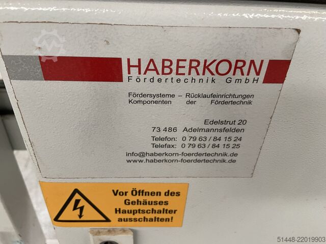 Longitudinal-transverse conveyor Moulder Haberkorn 