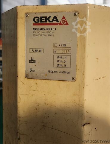 GEKA 80 Ton Hydraulic Punching Machine GEKA PUMA80 / E500