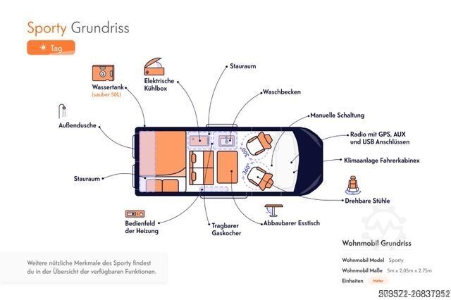 Wohnmobil LKW Fiat Talento Camper | 2 Posti Letto | Cucina | Pronto a Viaggiare