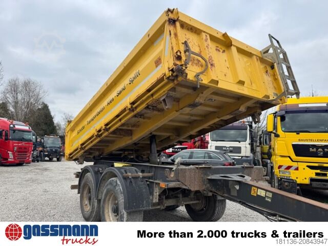 Dreiseitenkipper Anhänger Meiller MZDA 18/23 B, Bordmatik, Stahlbordwände, ca.