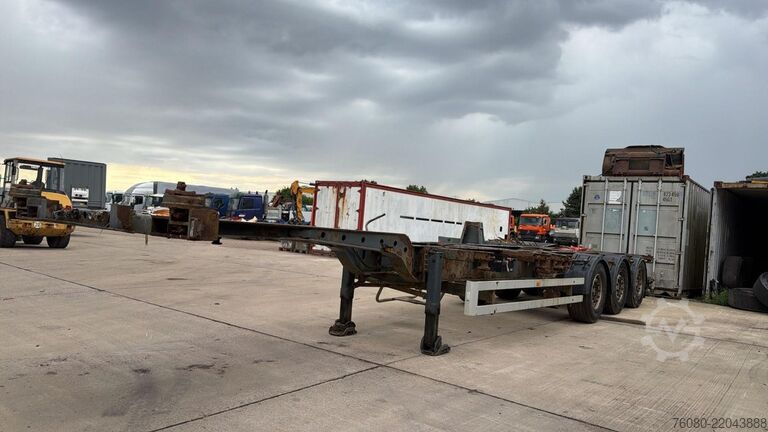 Container transport Krone SD27 (BE TRAILER / SAF AXLES / 40 PIEDS)