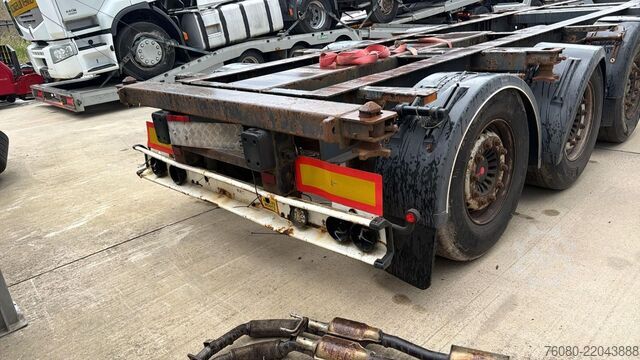 Container transport Krone SD27 (BE TRAILER / SAF AXLES / 40 PIEDS)