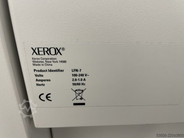 Digital print machine Xerox D136, incl. FreeFlow Server, paper deck, booklet-finisher