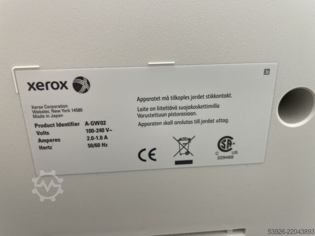 Digital print machine Xerox D136, incl. FreeFlow Server, paper deck, booklet-finisher