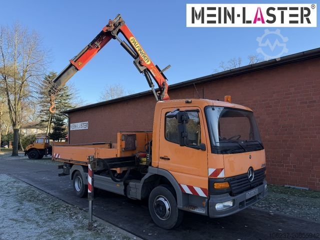 Pritschenwagen MERCEDES-BENZ 815 Pritsche Palfinger PK 7000 13 m Funk + AHK