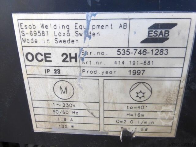 E-Schweißgerät, Stabelektroden-Schweißmaschine, Elektro Schweißstromquelle ESAB LTG 250