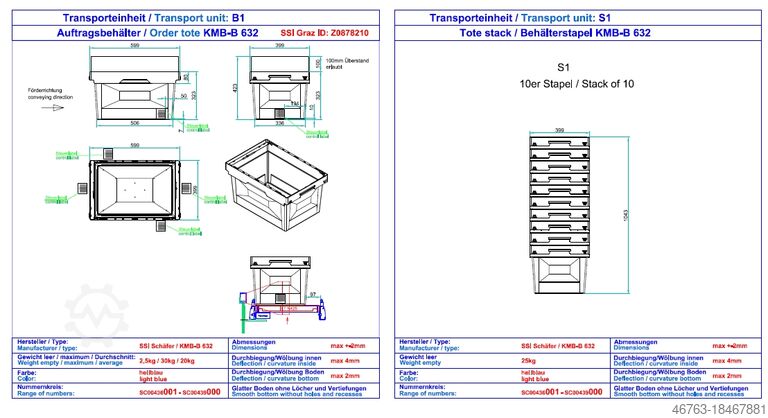 Stacking box SSI Schäfer KMB B 632