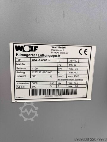 Zu- und Abluftgerät WOLF CKL-A-5800 re