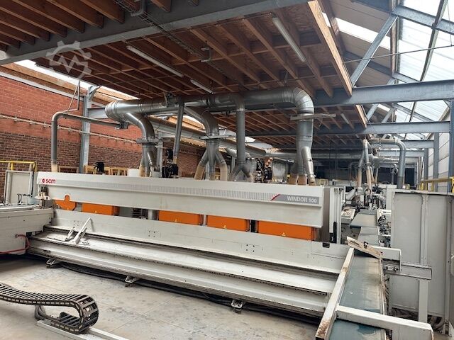 Wood processing line SCM Windor 100 + Superset + Profitech + mehr