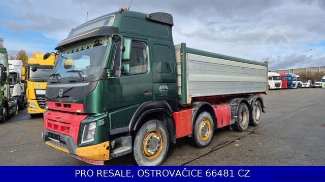 Three-sided tipper truck VOLVO FMX 540 8x4 EURO 6 KIPPER 18 m3 - ALU
