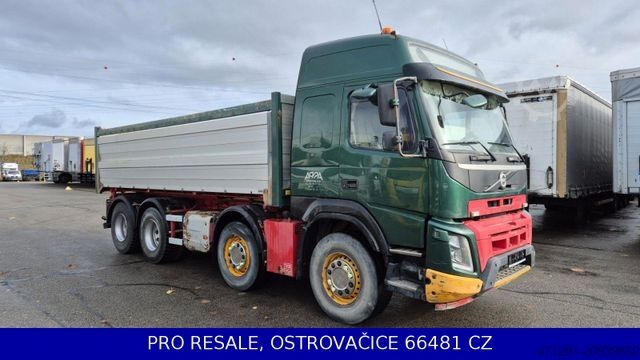 Three-sided tipper truck VOLVO FMX 540 8x4 EURO 6 KIPPER 18 m3 - ALU