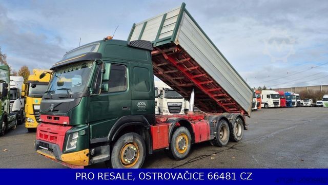 Three-sided tipper truck VOLVO FMX 540 8x4 EURO 6 KIPPER 18 m3 - ALU