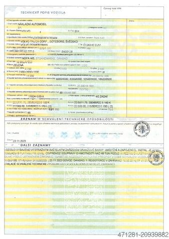 Three-sided tipper truck VOLVO FMX 540 8x4 EURO 6 KIPPER 18 m3 - ALU