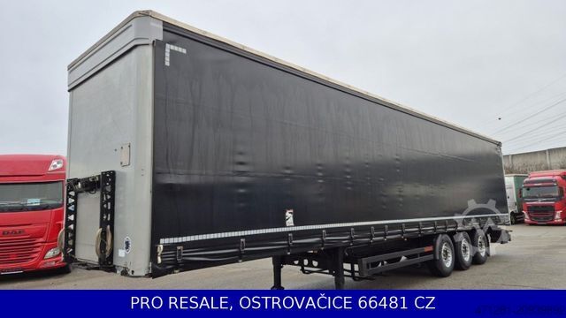 Open semitrailer with tarp KÖGEL SN 24 CARGO + LIFTACHSE + NEUE BREMSE