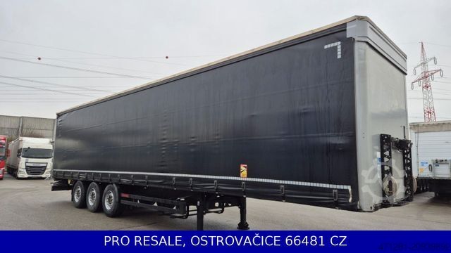 Open semitrailer with tarp KÖGEL SN 24 CARGO + LIFTACHSE + NEUE BREMSE